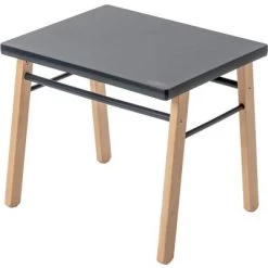 Table D'enfant En Bois Gabriel Hybride Anthracite (50 X 40 Cm)
