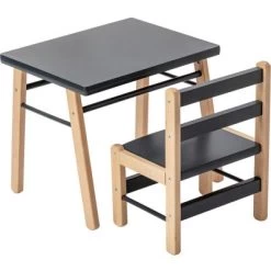 Table D'enfant En Bois Gabriel Hybride Anthracite (50 X 40 Cm) 13 Table D'enfant En Bois Gabriel Hybride Anthracite (50 X 40 Cm) -Djeco Magasin table d enfant en bois gabriel hybride anthracite 50 x 40 cm 5