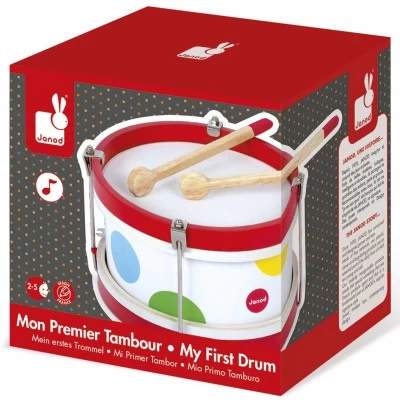 Janod Tambour Mon Premier Tambour Confetti 2 Janod Tambour Mon Premier Tambour Confetti – Image 2
