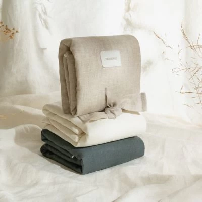 Tapis à Langer Waterproof Lin Français Greige 3 Tapis à Langer Waterproof Lin Français Greige – Image 3