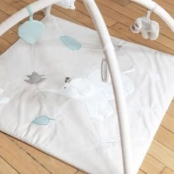 TARTINE ET CHOCOLAT Tapis D'éveil Avec Arches éléphant Beige (80 X 80 Cm) -Djeco Magasin tapis d eveil avec arches elephant beige 80 x 80 cm 3