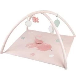 TARTINE ET CHOCOLAT Tapis D'éveil Avec Arches éléphant Rose (80 X 80 Cm)