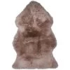 Tapis Peau De Mouton Douchka Taupe (67 X 100 Cm)
