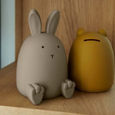 Liewood Tirelire Palma Rabbit Oat 2 Liewood Tirelire Palma Rabbit Oat – Image 2