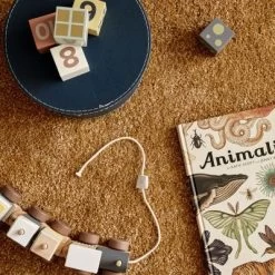 Kid's Concept Train Blocs De Construction Avec Cubes Naturel -Djeco Magasin train blocs de construction avec cubes naturel 6