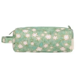 A Little Lovely Company Trousse Scolaire Fleurs Sauge -Djeco Magasin trousse scolaire fleurs sauge 3