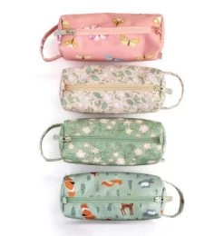 A Little Lovely Company Trousse Scolaire Fleurs Sauge -Djeco Magasin trousse scolaire fleurs sauge 4