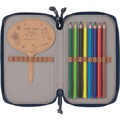 LÄSSIG Trousse Scolaire Triple Unique Lettres Verte 4 LÄSSIG Trousse Scolaire Triple Unique Lettres Verte – Image 4